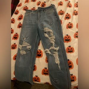 Hollister Smiley Face Jeans